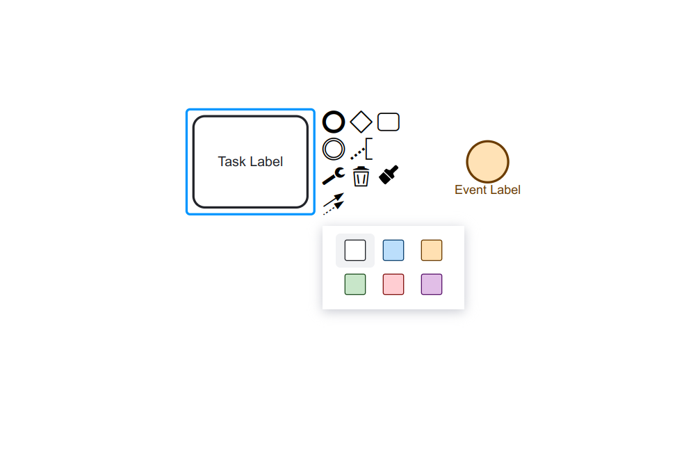 New diagram-js popup menu integrated in bpmn-js-color-picker